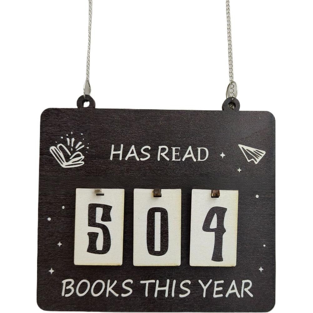 Hängendes Bücherregal Dekoration Zuhause Hängendes Bücherregal Theke Bücherwurmdekor Lese-Erfolgstafel Festivaldekoration Geschenke