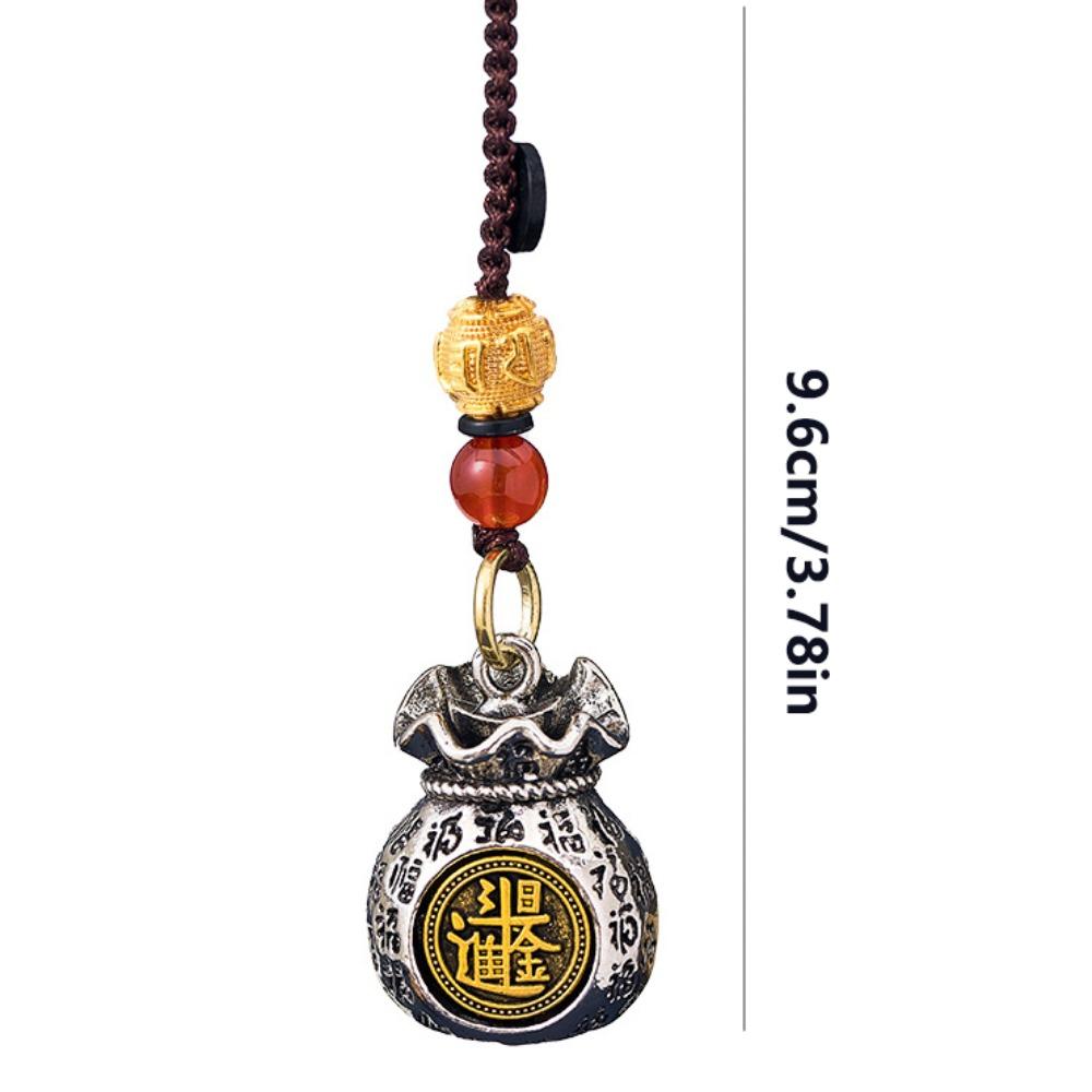 Chinese Style 12 Zodiac Keyring Brass Dragon Keychain Sheep Lucky Bag Pendant  Backpack Decor