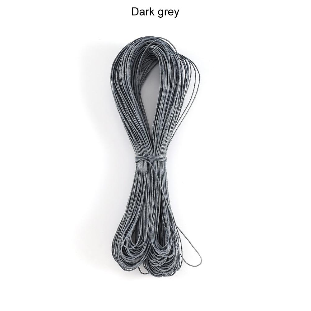 65m/Lot 1mm X 65m Polyester Braided Rope Bracelets Necklaces Beaded Cord Wax Wire for DIY Jewelry Making Findings Supplies Accessories