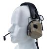 5th Gen Chip Tactical Headset HD-09 Over-Ear Pickup Noise Cancelling Headphones ABS+Sound Insulation Cotton Outdoor Shooting Hunting Military