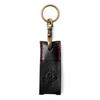 [HUKURO] No-Touch SECOM Key Case, Made In Japan (T Leather), Genuine Leather Oil Leather [Black (Red Thread)]
