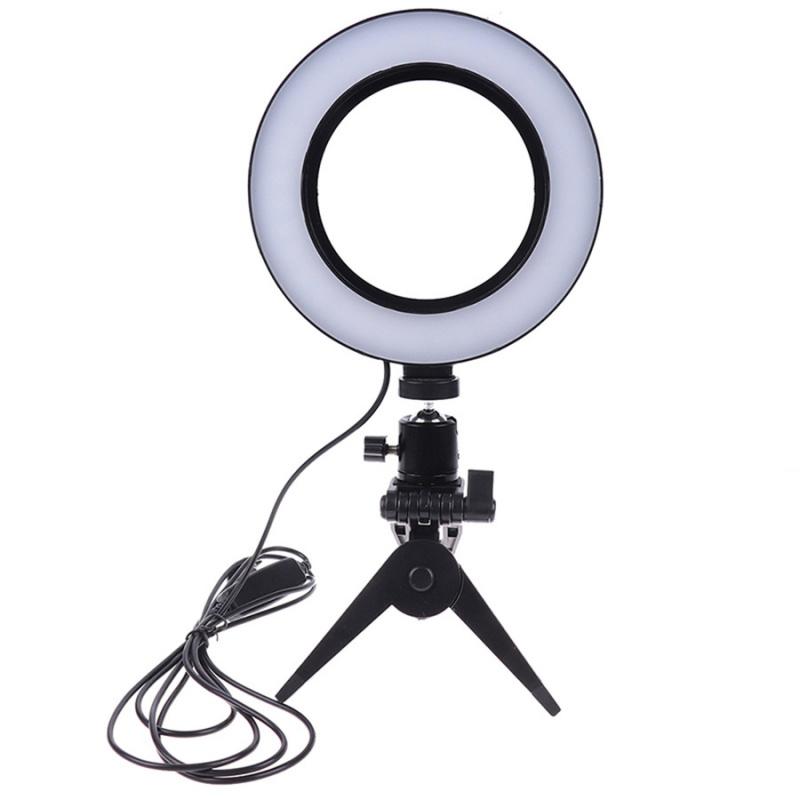 1Pc Gift Women Led Light Ring 6Inch Aluminum Pc For Selfie Take Photo Fill Light