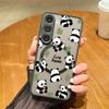 Cute Panda Pattern Magnetic Phone Case For Samsung Galaxy A37 A17 A56 A36 A55 A35 A26 A16 A25 A15 A54 A14 A34 Acrylic Back Cover