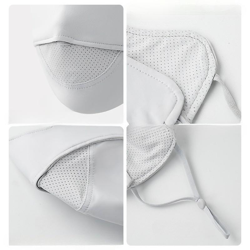Ice Silk Sunscreen Mask, Female, Summer, Cool and Breathable, Eye Protection, UV Protection, Facial Contouring, Breathable Hole Mask