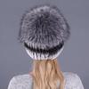Women's Winter Korean Style Rex Rabbit Faux Fur Hat with Ear Protection