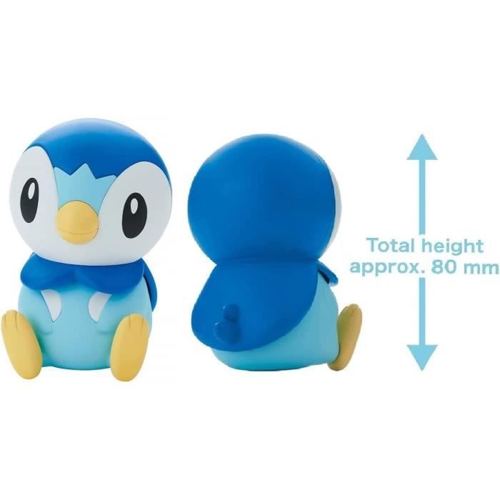 Bandai Hobby - Pokémon Model Kit - Figurine 8cm - Personnage Tiplouf / Piplup