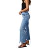YYFS Moda pentru femei Pantaloni casual cu talie înaltă din denim rupt Pantaloni și pantaloni casual Capris