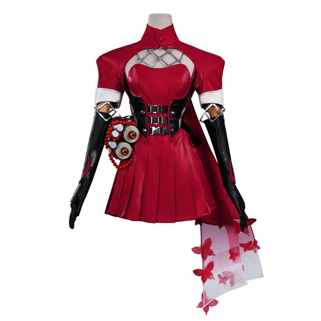 Psylocke Cosplay Costume Spirit Butterfly Red Ghost Hunter Uniform Halloween Carnival Party Christmas Play Role Clothes Clothing