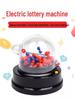 Elektrický losovací stroj s automatickým třepačem čísel pro dvoubarevné a tříbarevné koule