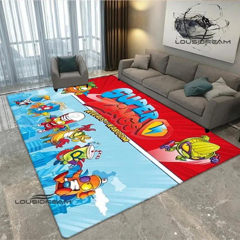Cute cartoon Super Zings printed carpet Non -slip carpet Yoga mat door mat photography props kitchen mat area rug birthday gift