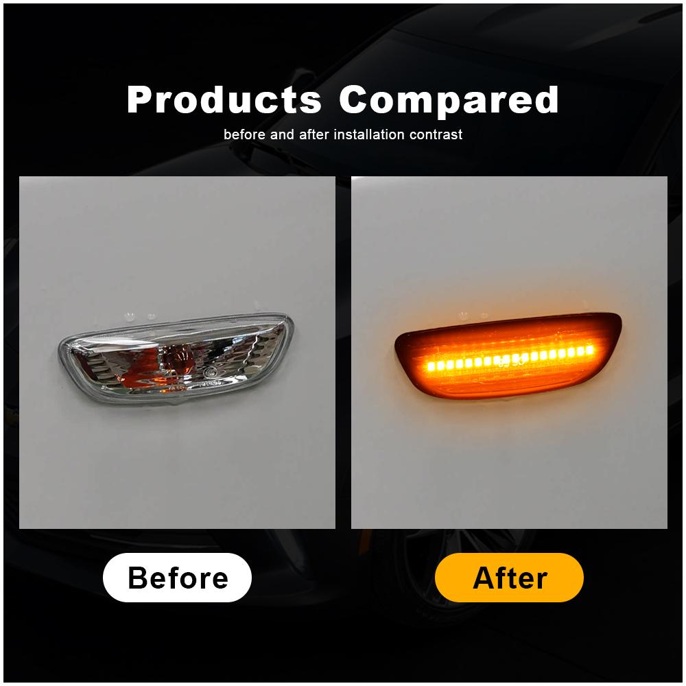 For Kia Ri4 2017-2021 Freddy 2018 K22017 KX3 Car Turn Signal Light LED Side Marker Sequential Blinker LampTurn Signal 2