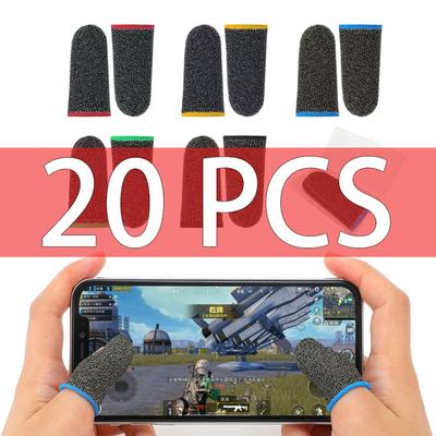 20 Stück Gaming-Fingerhülle für mobilen Bildschirm, Game-Controller, atmungsaktiver Daumenhandschuh