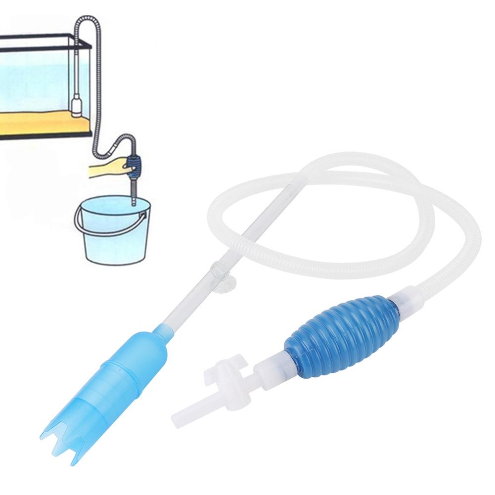 HS M Large Aquarium Manual Water Changer Gravel Cleaner Fish Tank Pump Cleaning Tools Accessory less than br more than