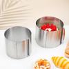 Stainless Steel Round Cake Mold Adjustable 6 To 12 Inches Height 6-15cm with Precise Scale Mold Baking Ring for Mousse Baking