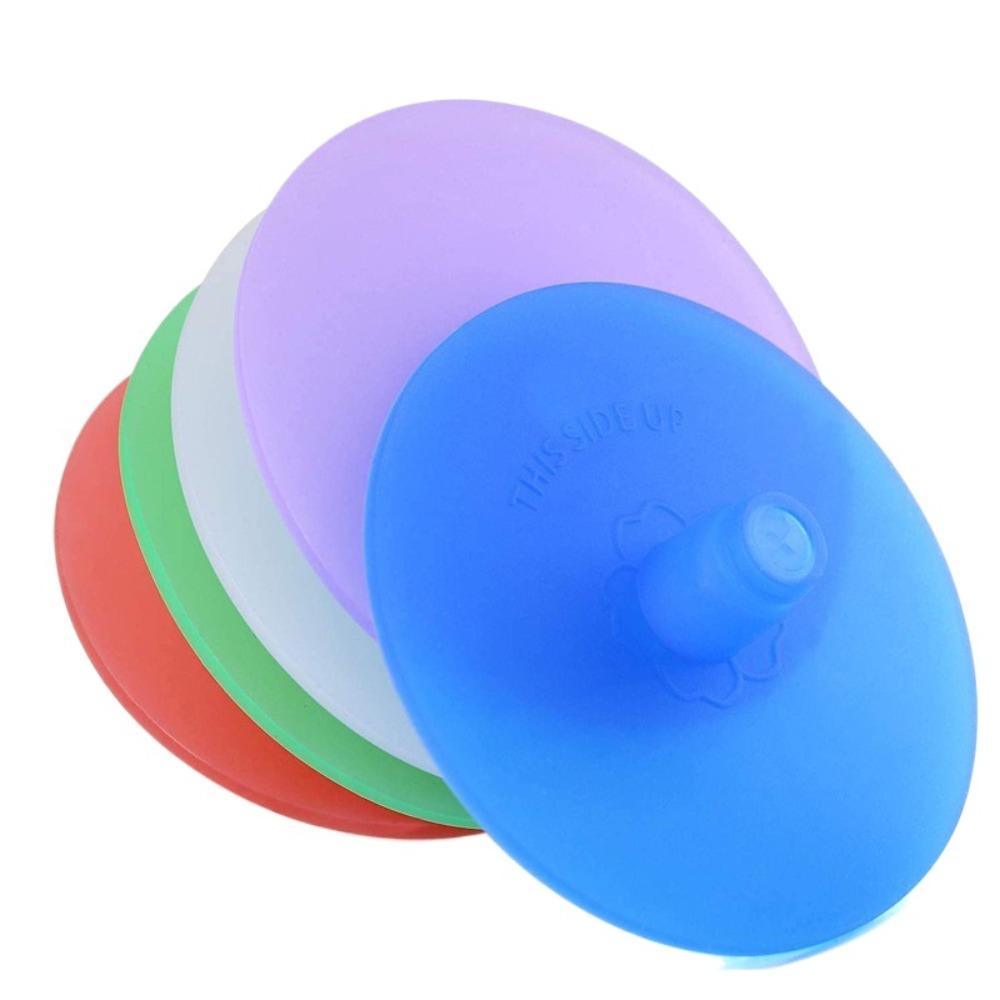 5pcs With Metal Ring Mason Jar Lid Sealed Wide Mouth Jar Cover Silicone Fermenting Lid  Coffee Bean
