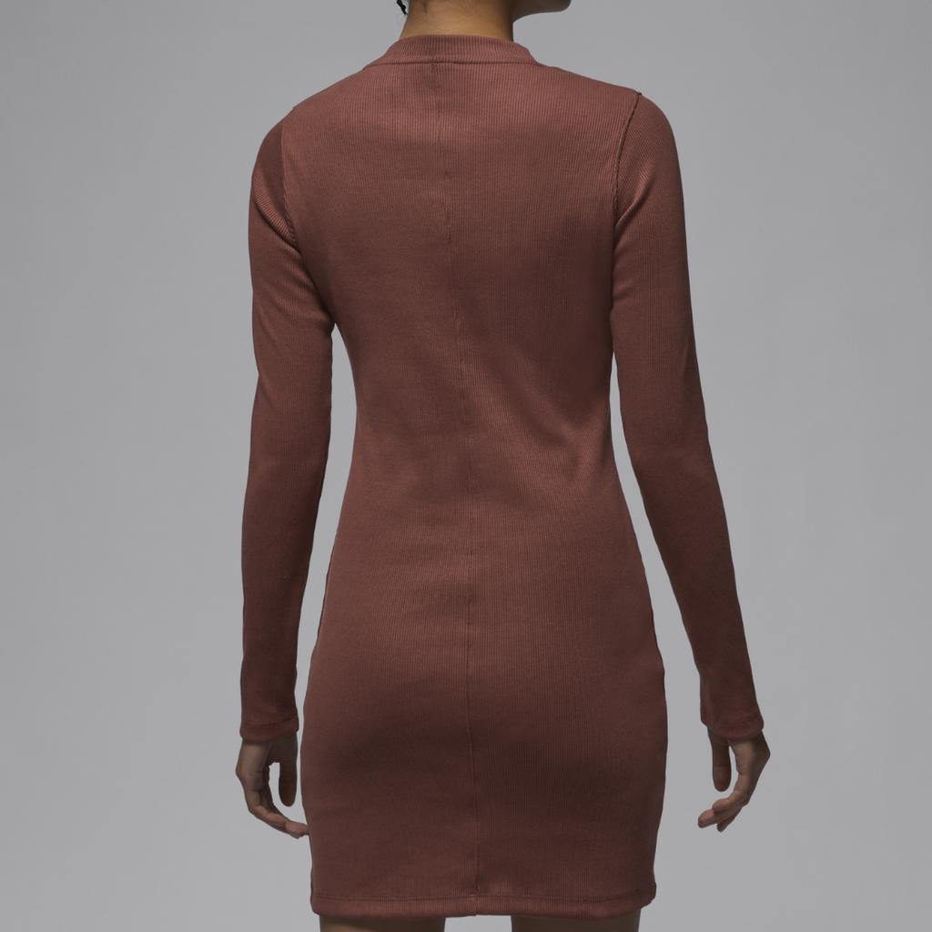 Jordan As W J Ls Knit Dress Fashion Comfortable Soft Skin-Friendly Long Sleeve Dress Women dress Red HF9478231