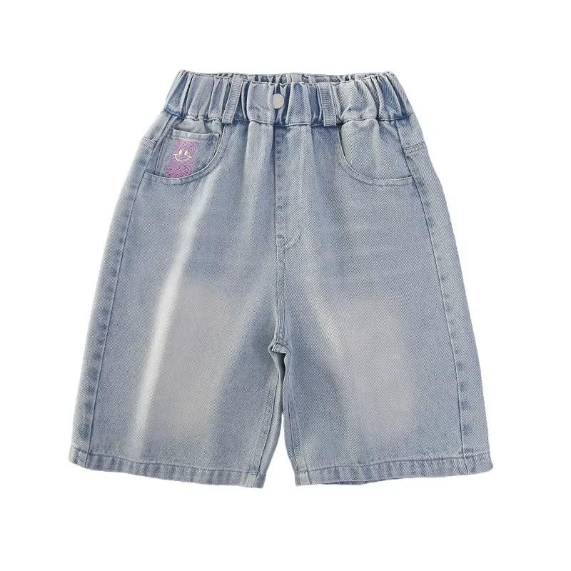 

Летние тонкие брюки Летняя одежда Джинсы Универсальные укороченные брюки Шорты для девочек 170