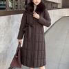 Plus Size Winter Long Parkas For Women L-7XL Detachable Sleeves With Belt Big Faux Fur Collar Hooded Loose Thick Fashion Coat