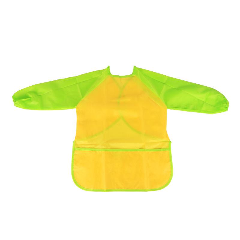 

Детский водонепроницаемый фартук с длинным рукавом для рисования - Дышащий, пятноустойчивый халат для детей и малышей жёлтый