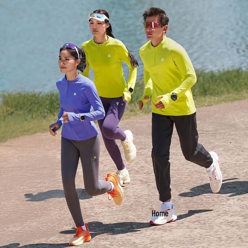 Yuebu Women's Anti-Bacterial Quick-Dry Half-Zip Long-Sleeve Sports Top