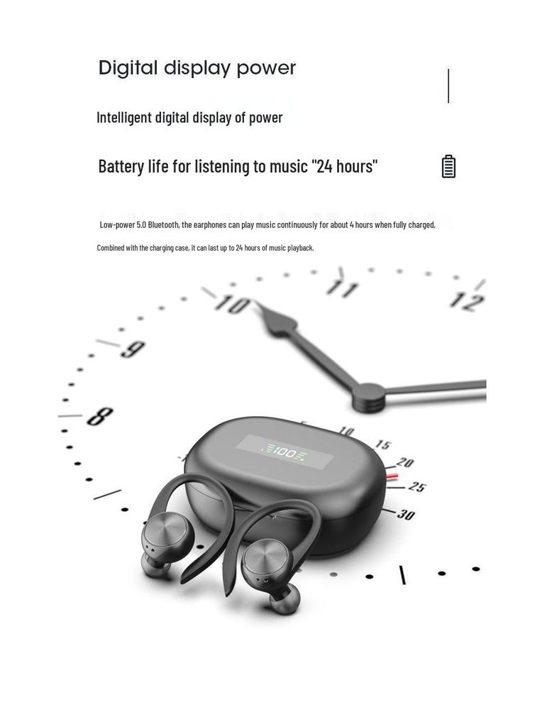 Huawei Android Apple OPPO Xiaomi Wireless Bluetooth Earbuds with Ultra-Long Battery Life for Sports