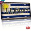 D FlatAluminum Metal Sign with a D Flat Design Featuring The Flag of Uruguay MeasuringIt Boasts Bright Colors for Home
