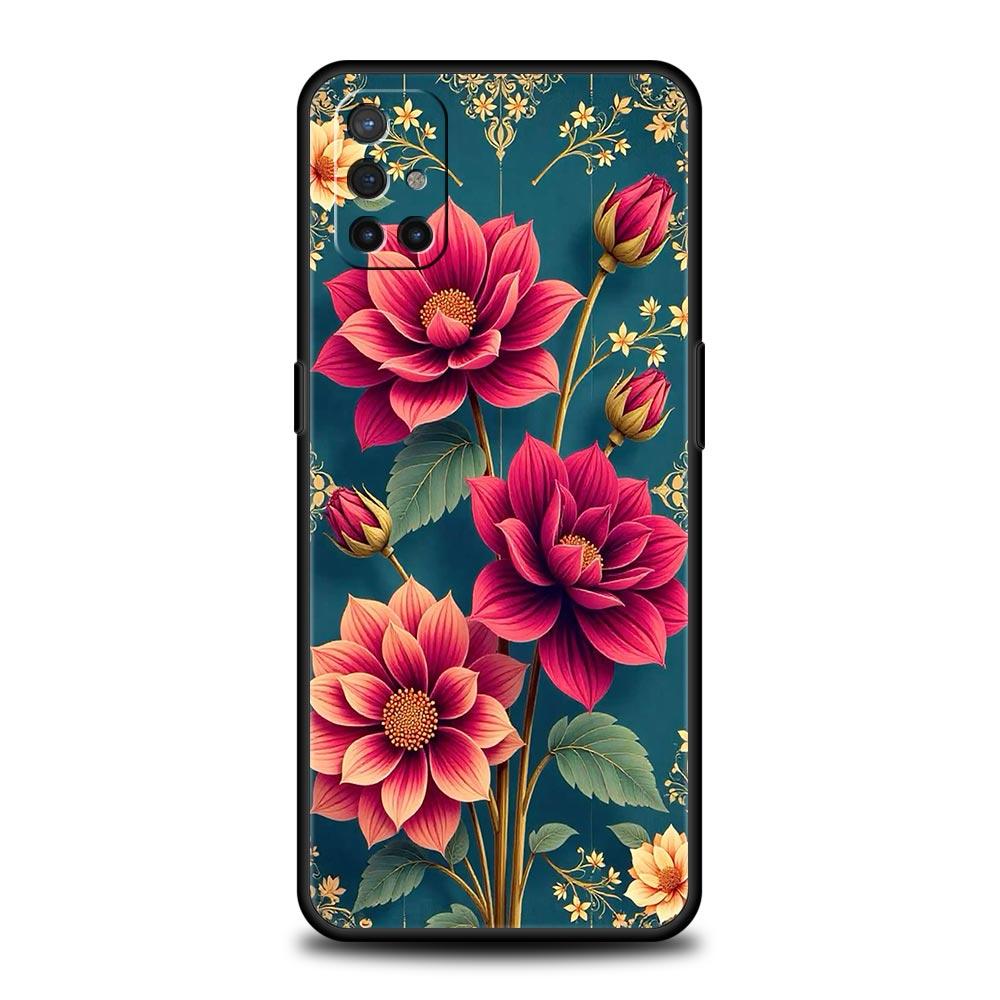 Abstract Plants Flower Phone Case For Oneplus 13R 13 12R 11 10T 10R Nord N100 N200 N10 10 9 9R 9RT CE 3 2 Z Pro Soft TPU Cover