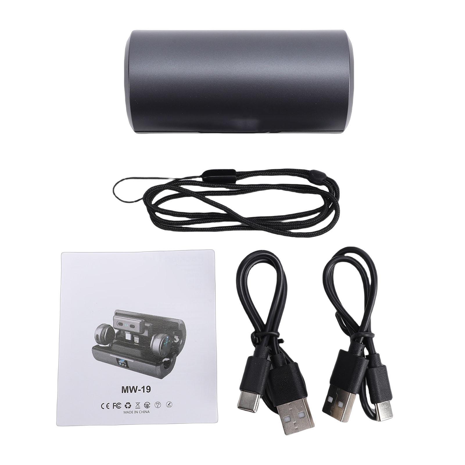 

Wireless Lavalier Microphone Noise Cancelling Clip On Lapel Microphone with Receiver for Live Streaming Short Video