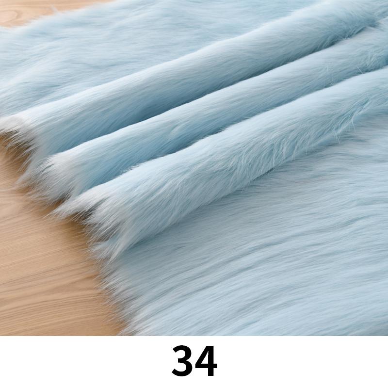 100*170cm Imitation Fox Fur Fabric 5cm Long Artificial Fur Plush Fabric For Diy Carpet Jewelry Phone Counter Cover Photo Props
