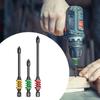 1/2/3Pcs Durable Non-slip Magnetic Bit with Spring Hexagonal Electric Screwdriver Cross Batch Head Electrician Tools