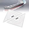 2pcs 300mm Length Chart Drawing Triangle Ruler Boat Architectural Stationery  Architectural Use
