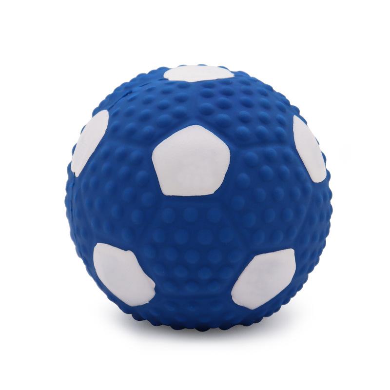 Nice Pet voice toy dog grinding teeth bite resistant latex toy rugby ball football small dog training for home decoration