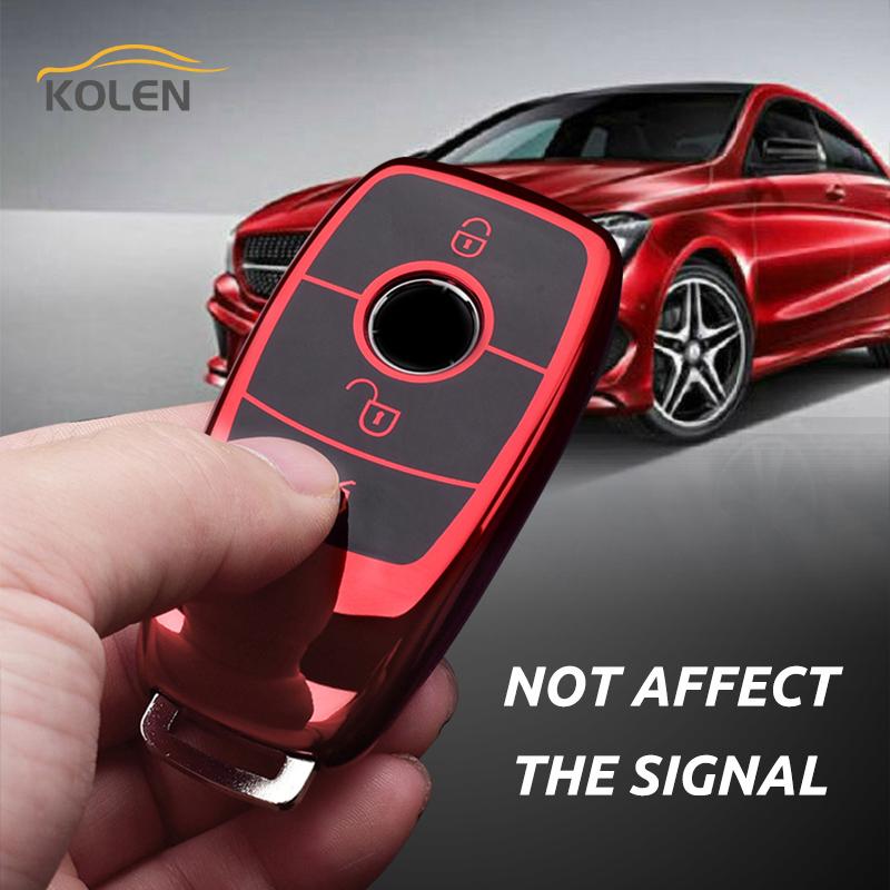 Soft TPU Car Remote Key Case Cover Shell Fob For Mercedes Bnez A B C E S Class W213 W221 W177 W205 GLC GLE GLA GLB Accessories
