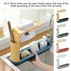 Sink Storage Shelf Hollow Sponge Drain Holder Rack Adjustable Plastic Kitchen Organizer