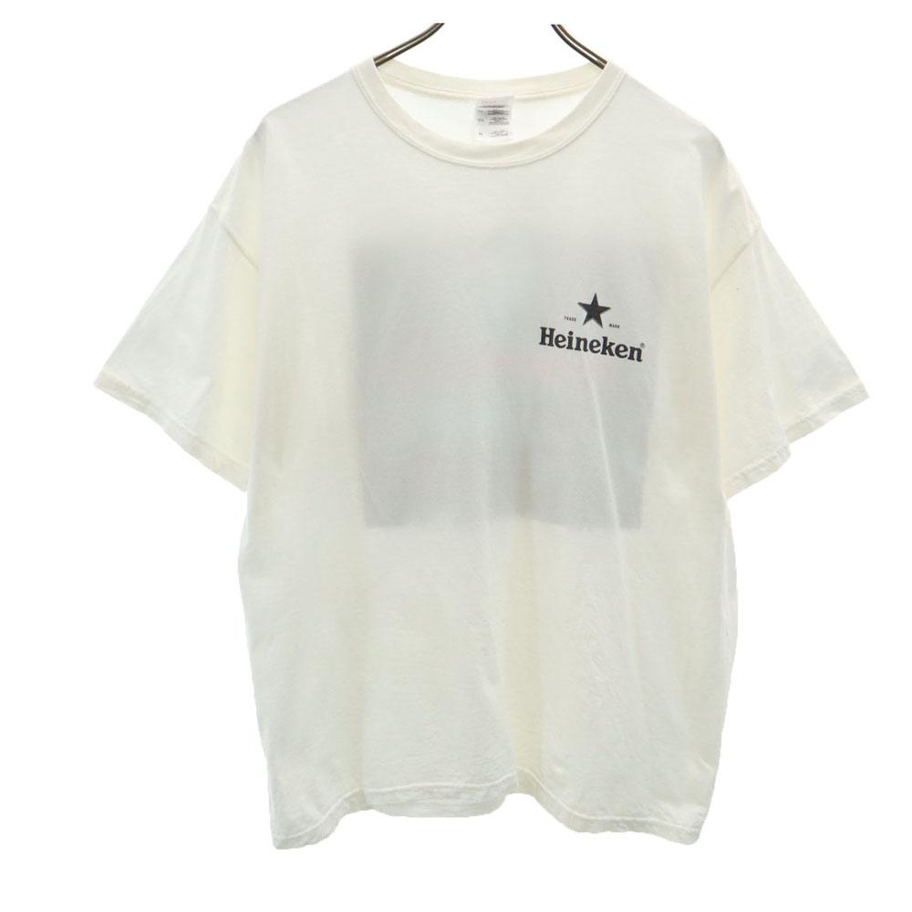 FRUIT OF THE LOOM 00s Happy Halloween Short sleeve Heineken T-shirt Old Men's Used