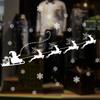 Window Christmas Stickers Xmas Santa Removable Art Decal Wall Home Decor Shop