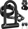 Sportneer Bicycle Electric Car Wire Mini for Electric Assist Mamachari Road Parking Earth Includes 2 Keys Lock, U-Lock, Lock, Lock, U-Lock, Bicycles,
