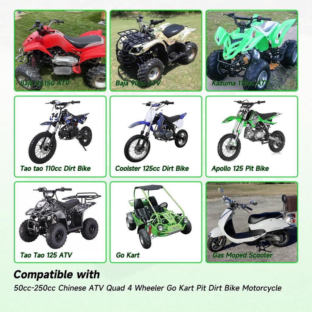 3.28FT 3/16 Inch ID Gas Fuel Line Compatible With 125Cc 110Cc Tao Tao Coolster Apollo GY6 CRF50 XR50 50Cc 90Cc Motorcycle Pit Dirt Bike ATV Go Kart