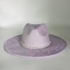 2025 Colorful Suede Wide Brim Felt Fedoras Hat for Women Men Church Jazz Cap Panama Denim Hat Wholesale Sombrero Hombre