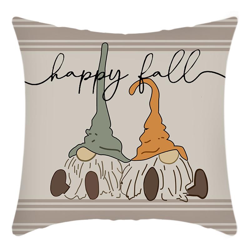 New Thanksgiving Series Pillow Cover Pumpkin Letter Maple Leaf Printed Cushion Home Sofa Cushion Cover