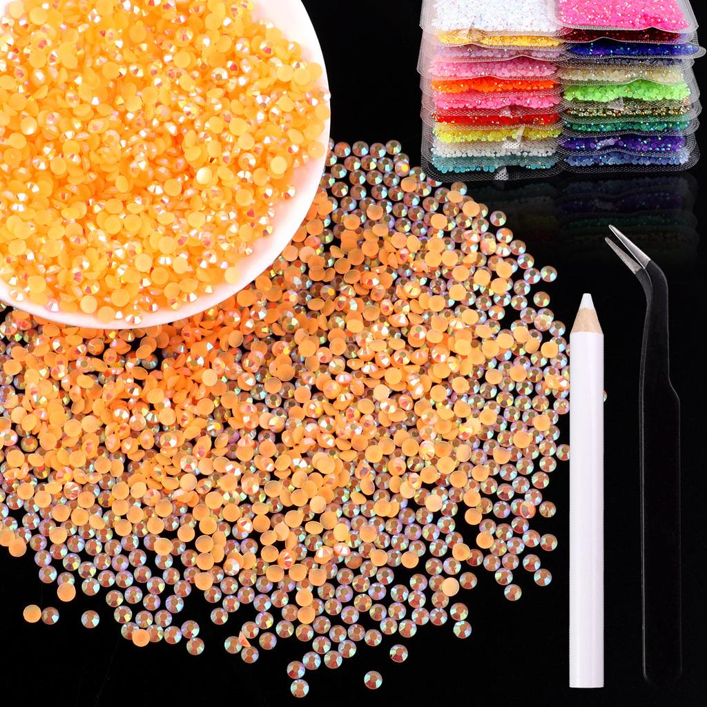 2Mm3Mm4Mm Flat Bottom Resin Drill Diy Handmade Mobile Phone Case Beauty Sticker Drill
