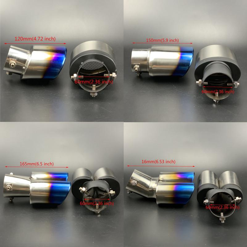 Car styling Exhaust Pipe tube Case For SEAT Ibiza Leon Toledo Arosa Arona Alhambra Exeo FR Supercopa Mii Altea Cordoba cupra