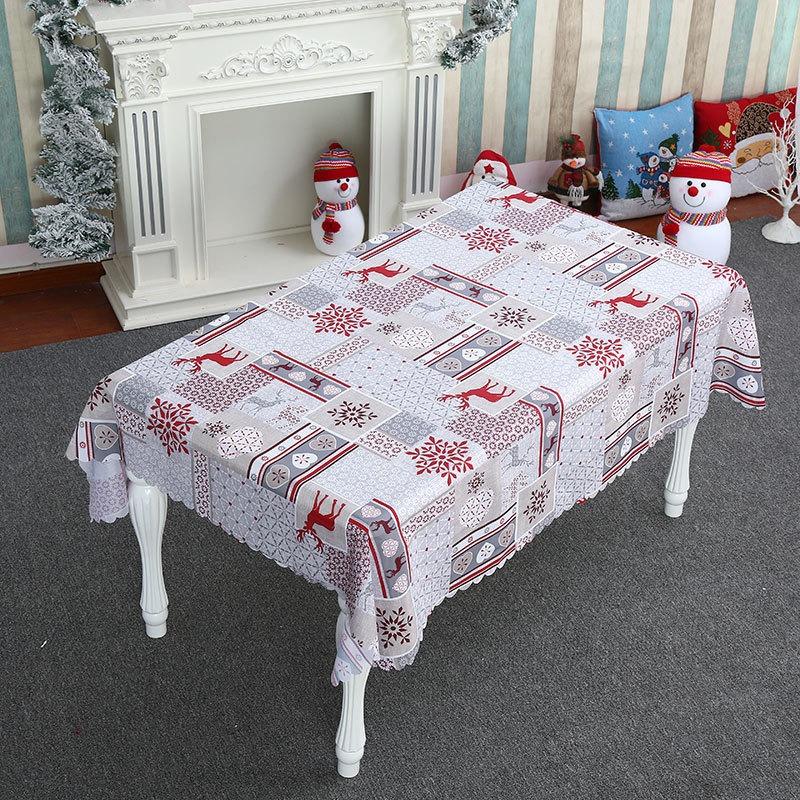 

Різдвяні прикраси Поліестерова тканина Скатертина Прикраса дому Прапорець для столу Підкладка для столу Приладдя для ресторану 1.8m long style 4