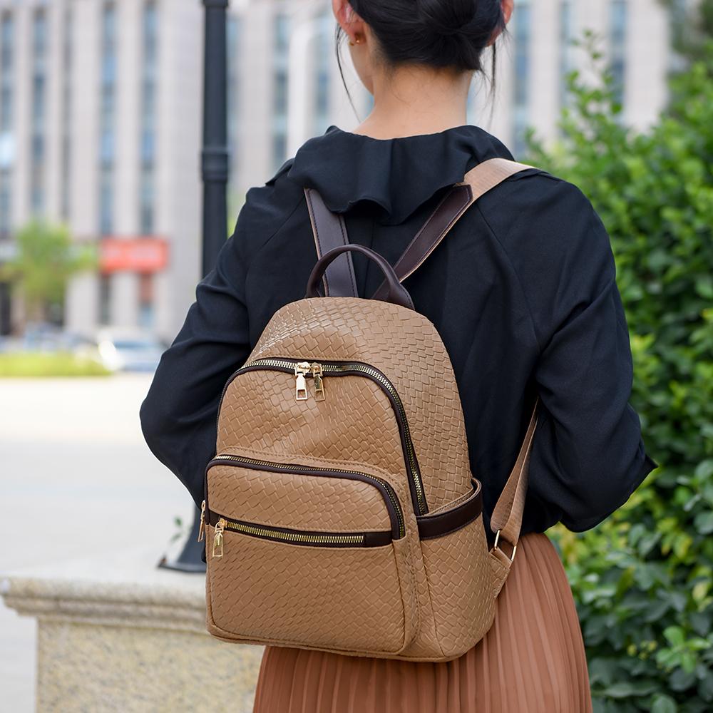 Rucsac de damă din piele moale Rucsac multifuncțional de mare capacitate