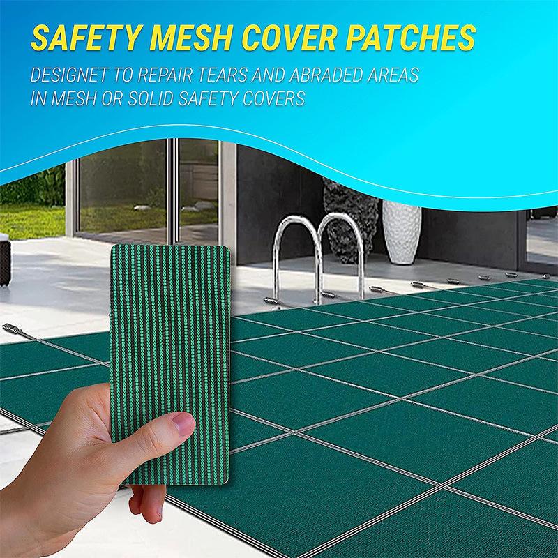 

Swimming Pool Net Subsidy Protective Cover Patch Kit Self-adhesive Pool Cover Subsidy S зелёный