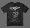 Vintage Skillet Awake Alive Short Sleeve Black Unise Full Size T-Shirt