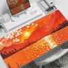 Orange Sunset Lake Blossom Landscape Mouse Pad Waterproof NonSlip Warm Tone Art Large Gaming Desk Mat Nature Scenery