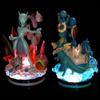 Mew Mewtwo Lapras Squirtle Can Emit Light Scene Anime Figure Model Doll 16cm Decorative Gifts Collected Toy