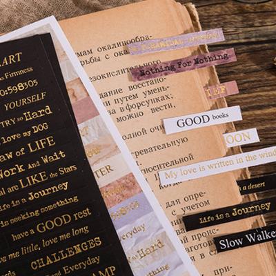 Zarte praktische DIY leichte englische Brief Scrapbook Papiere Mädchen Geschenk Scrapbooking Aufkleber