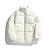 Men's and Women's Padded Jackets Stand-up Collar Solid Color Bread Jackets Trendy Men's Padded Jackets Can Be Printed